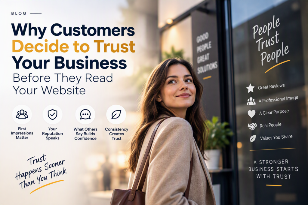 Why Customers Decide to Trust Your Business Before They Read Your Website