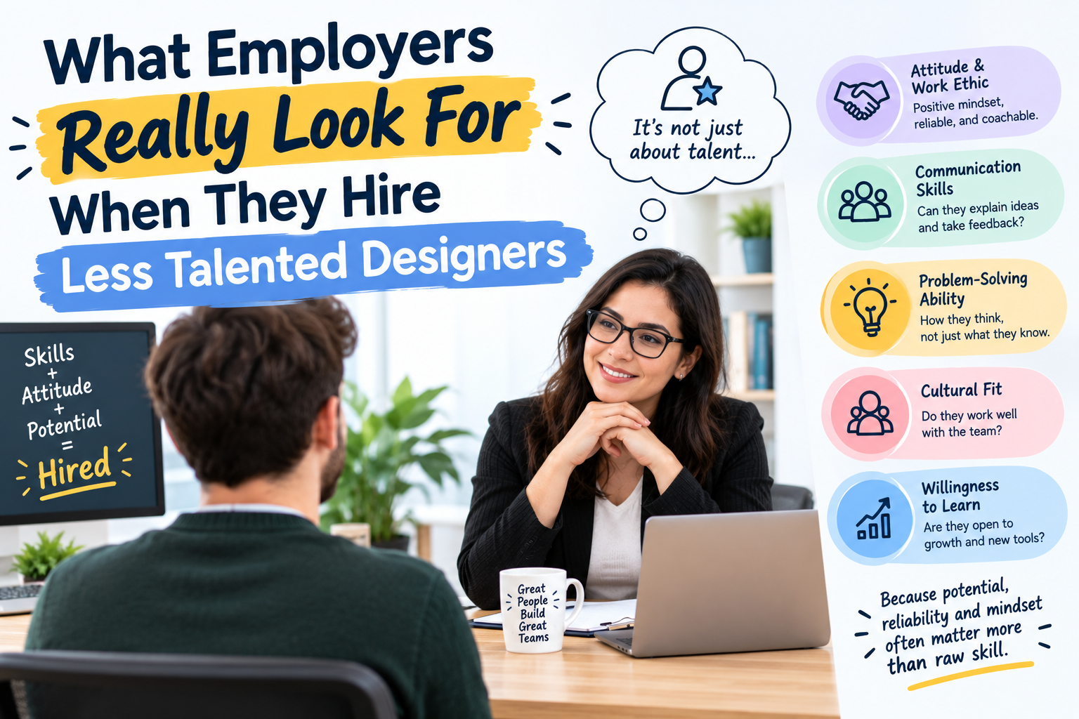 employers hire less talented designers