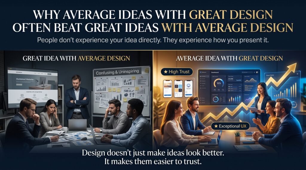 Why Average Ideas With Great Design Often Beat Great Ideas With Average Design